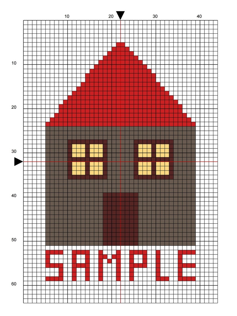 Decorative Greek Tile Instant PDF digital download Cross Stitch Pattern