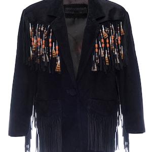 Vintage fringed Suede Jacket