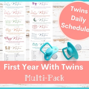 Twins Schedule: The First Year With Twins Monthly Schedules image 1