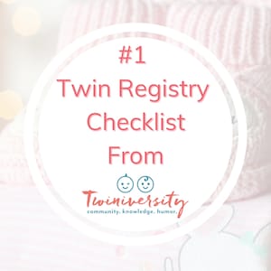 Lista de verificación del registro de gemelos para su registro de bebés gemelos y baby shower gemelo