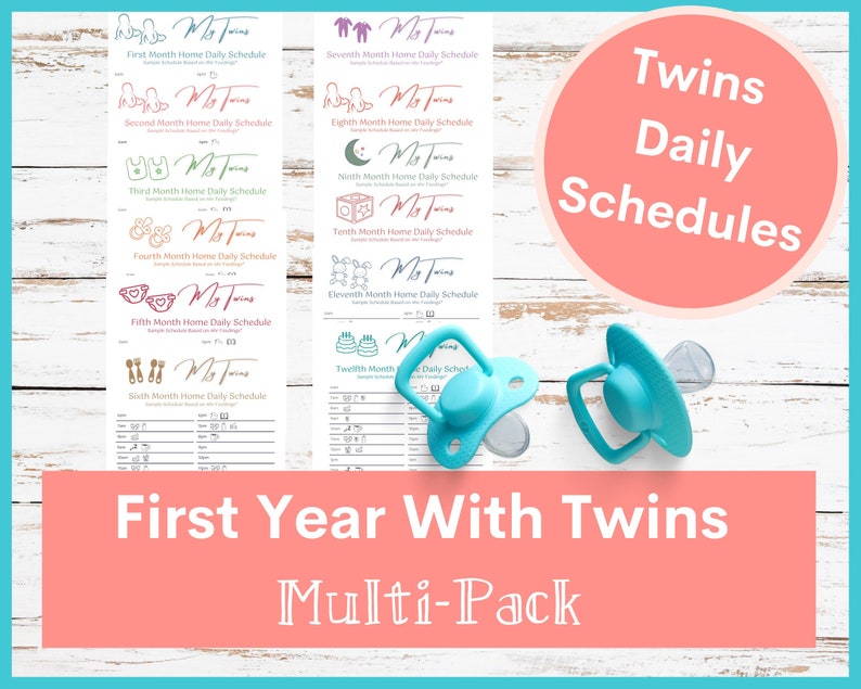 Twins Schedule: The First Year With Twins Monthly Schedules image 1