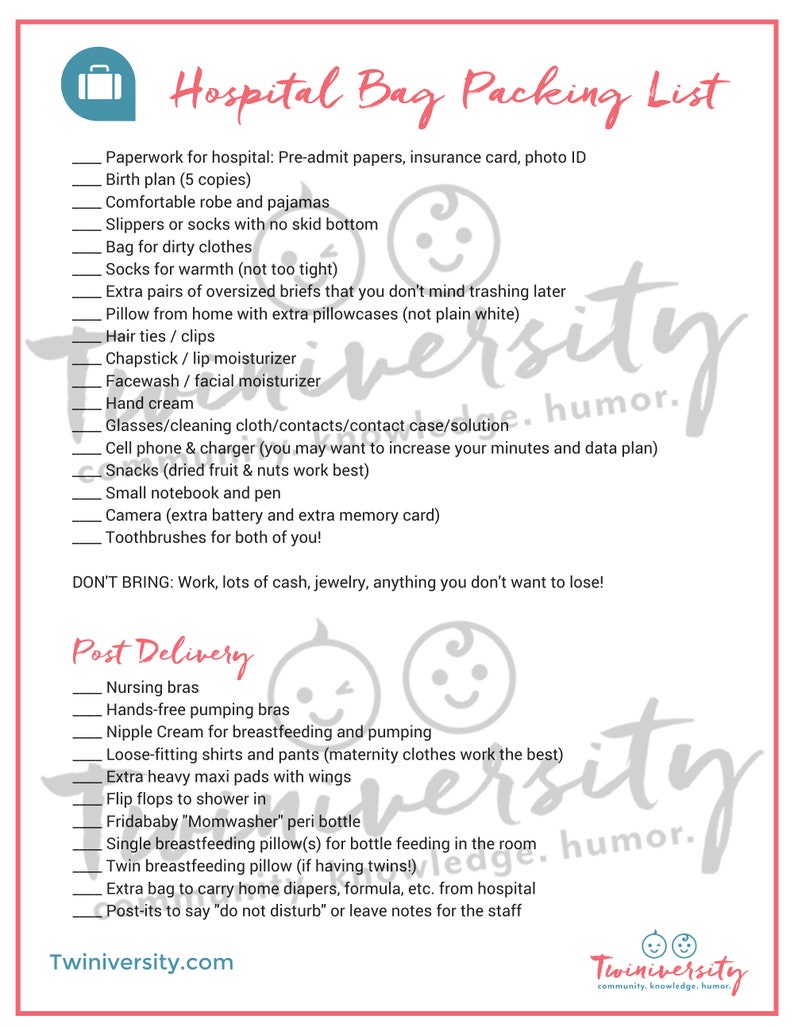 Hospital Bag Packing List What to Pack for Baby's Delivery Day image 2