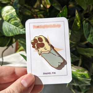Bean Pawritto Enamel Pin | Cute Pun Furry Paw Pin