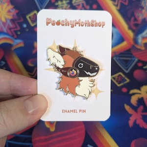Protogen &quot;Firefox&quot; Cute Furry Enamel Pin | 1.5 Inches