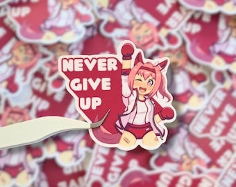 Uma Musume Haru Urara-vinylsticker van 3 inch
