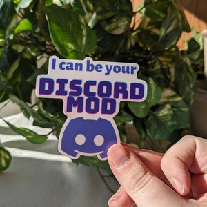 Discord Mod Silly Funny Gamer Sticker | 3 Inch Sticker