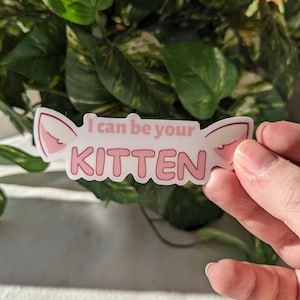 Discord Kitten Silly Funny Gamer Sticker | 3 Inch Sticker