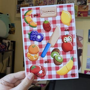 Velcro Play Fruit Nostalgic 5x7 Art Print