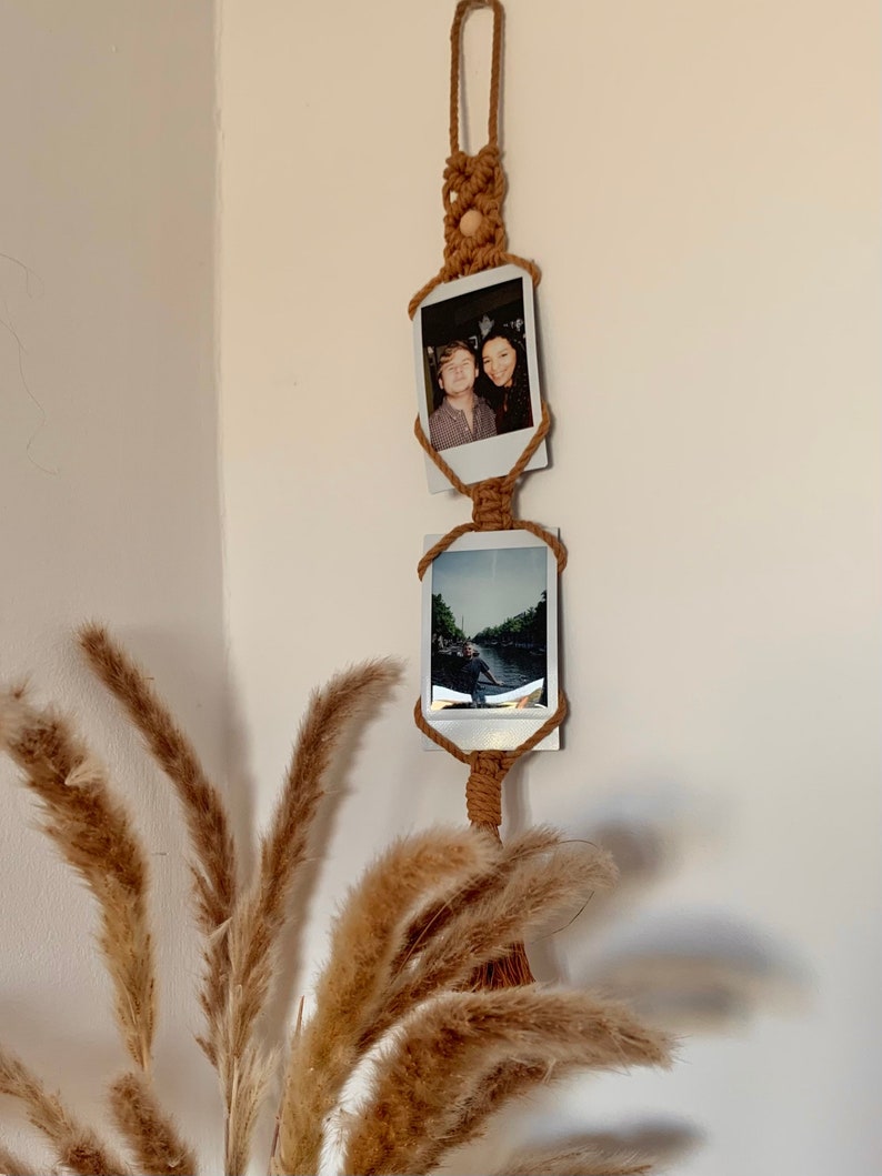 Macrame Polaroid Hanger Macrame Photo Hanger Polaroid Etsy