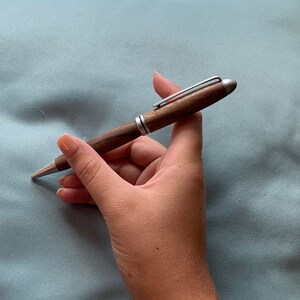 Hand draaide houten pen
