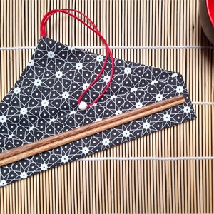 ETUI A BAGUETTES ou à couverts, en coton certifioeko-tex