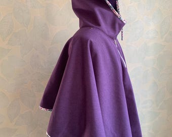 Cape manteau adapté pour personne en corset-siège