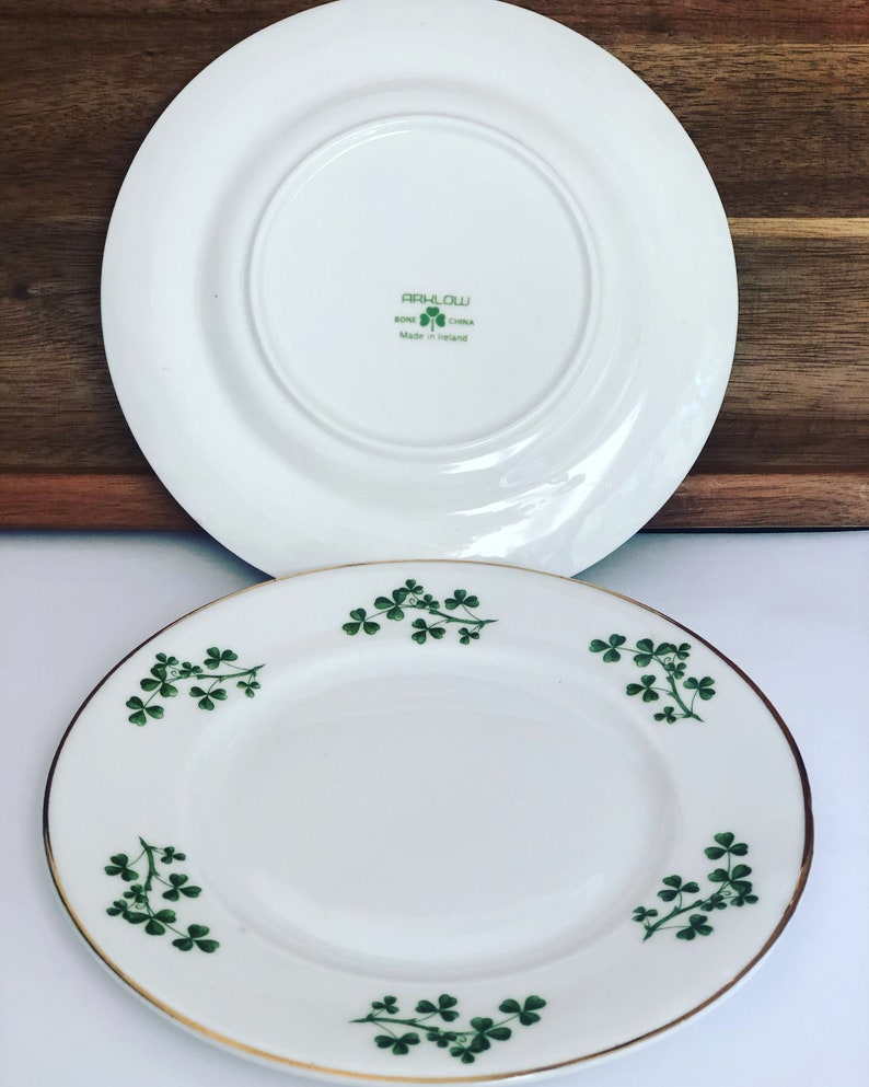 Vintage Arklow Bone China Shamrock Pattern Made in Ireland Etsy