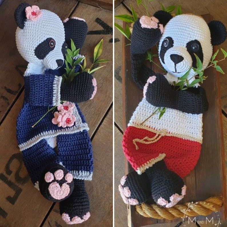 Crochet Pattern: Bear Collection, Melly Teddy Ragdoll Bear pattern bundle, bear crochet patterns, bear snuggler, bear lovey, 3 in 1 pattern image 6