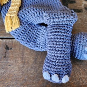 Crochet Pattern: Eddy Elephant, Melly Teddy Ragdoll, cute amigurumi elephant, easy to make elephant lovey, elephant snuggler image 6