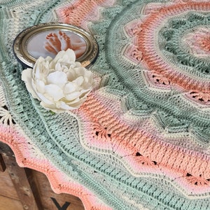 Crochet Mandala Baby Blanket Etsy Canada