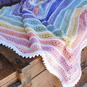 Crochet Pattern: Crochet Blanket Serinas Ombre Crochet - Etsy