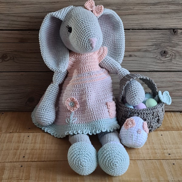 Crochet pattern: Easter Bunny MellyGurumi, cute amigurumi bunny, perfect gift for baby shower/Easter