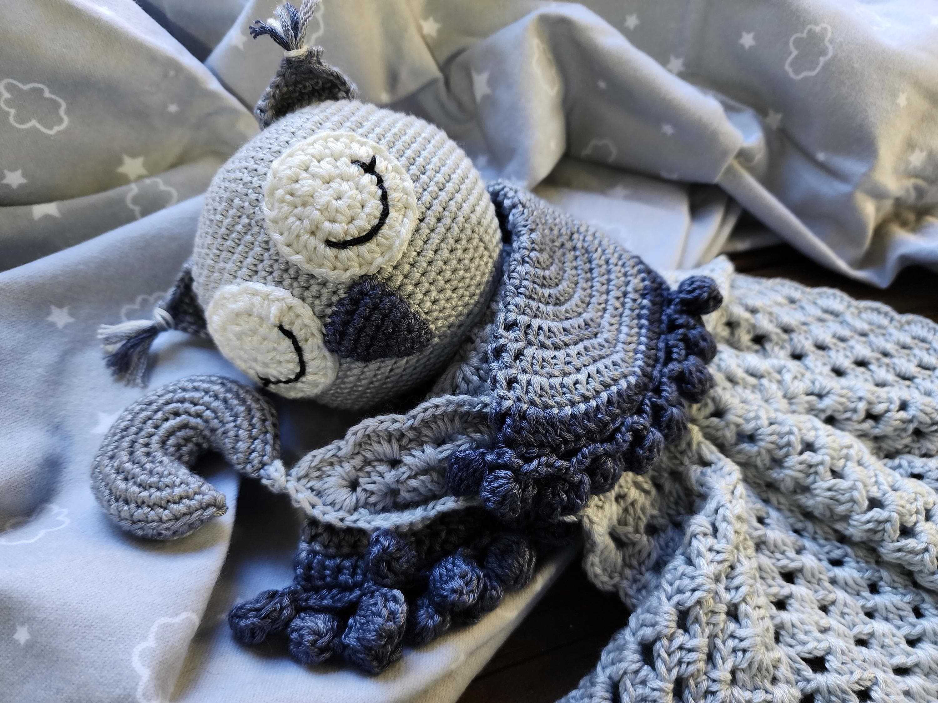 24 Owl Blanket Crochet Patterns for Cozy Gifting and Woodland Charm 14 Crochet Sleepy Owl Lovey Blanket Pattern: Amigurumi