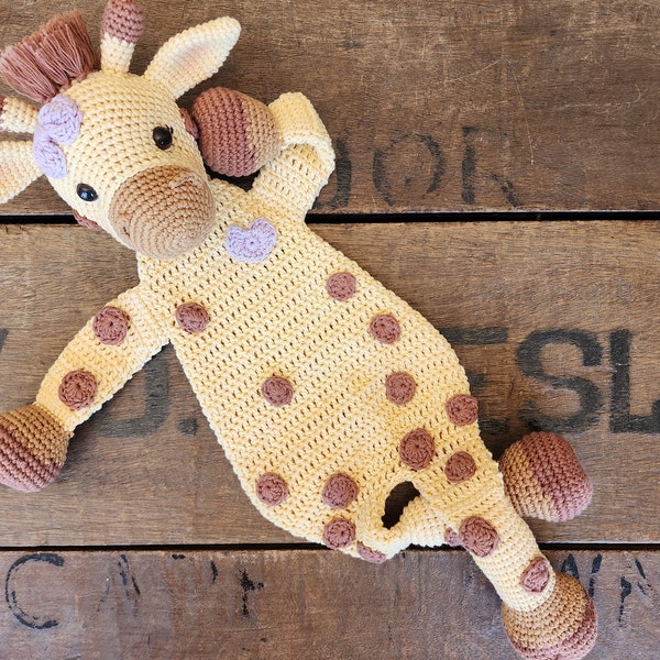 Crochet Pattern: Gillian Giraffe, Melly Teddy Ragdoll, cute amigurumi giraffe ragdoll, easy to make giraffe lovey, giraffe snuggler