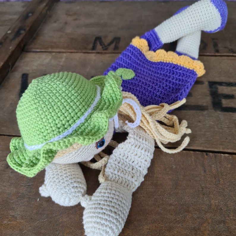 Crochet Pattern: Sunshine Kids, Melly Teddy Ragdoll, cute amigurumi girl & boy ragdoll, easy to make boy lovey, girl snuggler image 10