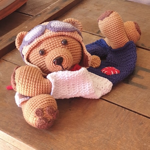 Crochet Pattern: Bear Collection, Melly Teddy Ragdoll Bear pattern bundle, bear crochet patterns, bear snuggler, bear lovey, 3 in 1 pattern image 8