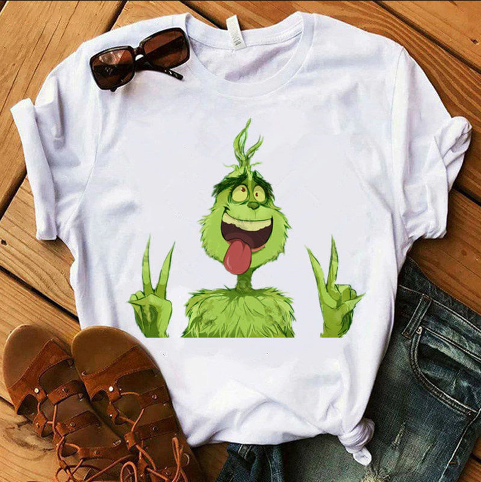 Funny Grinch T shirt Grinch Stole Christmas T shirt Happy Etsy