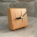 Handmade Natural Wood Color Tabletop Clock, Ultra Quiet Clock for Desk ...