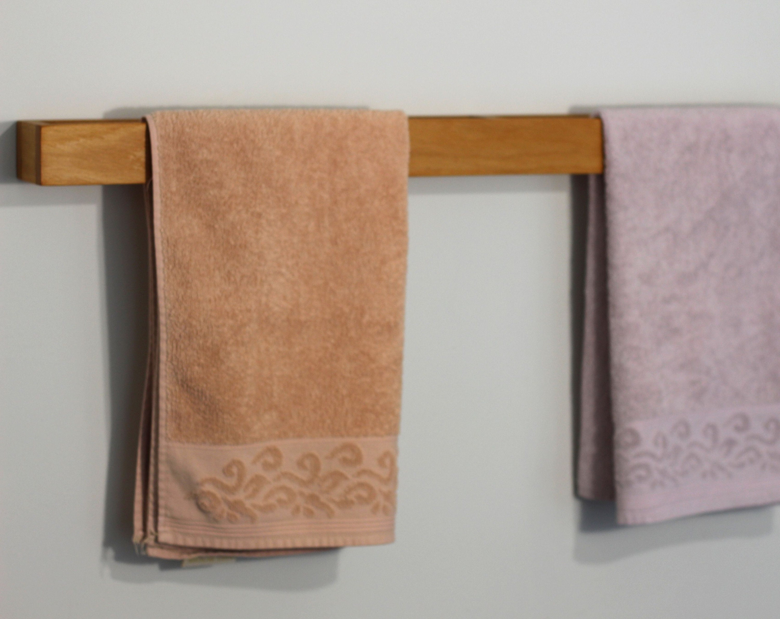 Handmade Wooden Bathroom Towel Holder, Bathroom Wall Shelf, Bathroom Decor - Etsy