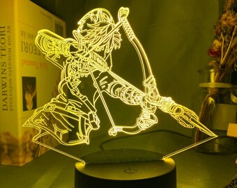 Night Light Legend of Zelda Triforce 3D LED Decor Art Lantern Table Desk Lamp US