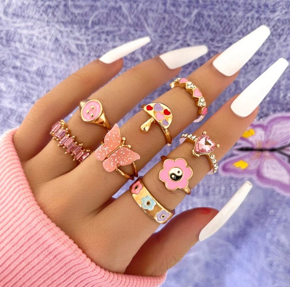 Aesthetic ring set deals