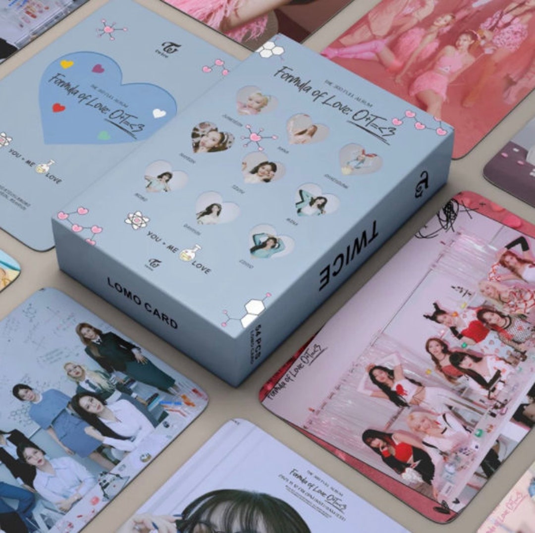 Lanbena 54pcs / set Kpop Twice 4ème meilleur album Lomo Cards K