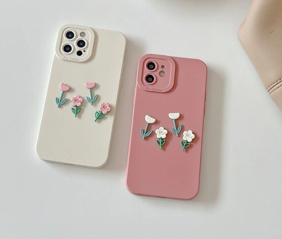 3d Flower Aesthetic Iphone Case Korea Phone Case 3d Phone Etsy Denmark