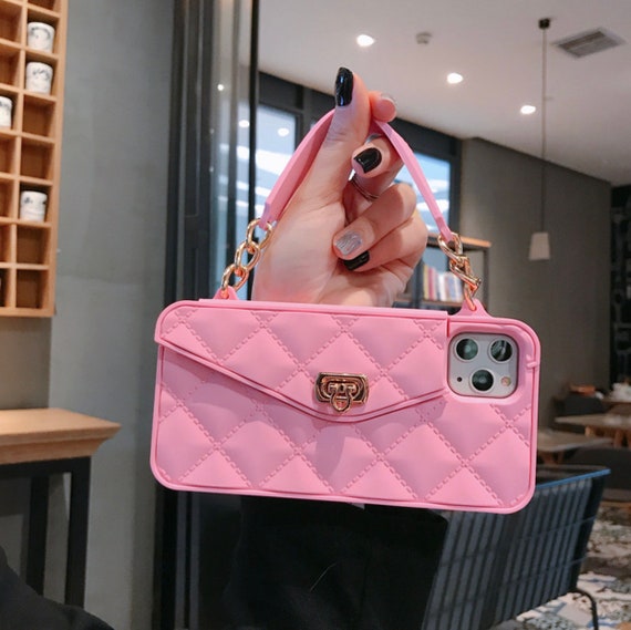 IPhone Wallet Handbag Purse Lanyard Strap Crossbody Case Fashion