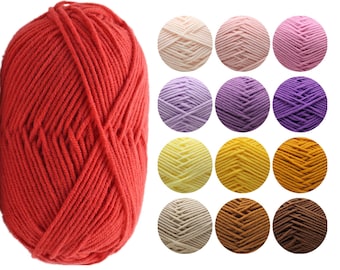 Soft Milk Cotton Yarn, 50 Grams Crochet Yarn, 4 Ply Cotton Yarn for Knitting, Cotton Yarn for Amigurumi, Knit Milk Cotton Yarn, Winter Yarn