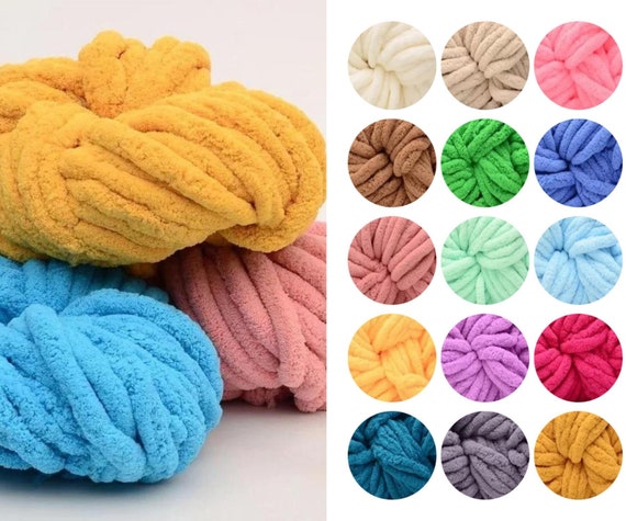 250g/Ball Chenille Wool Chunky Yarns DIY Knitting Crochet Blanket Thread  Yarns