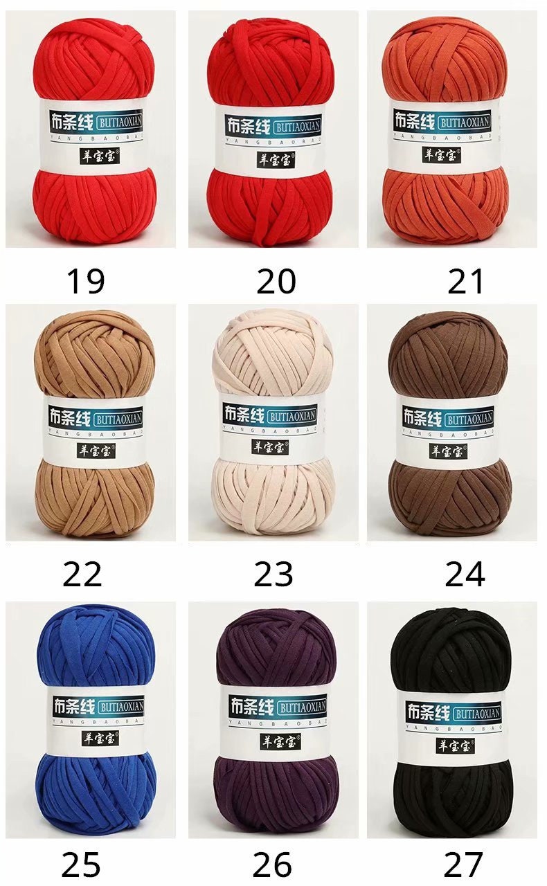 100g Tshirt Yarn Chunky Crochet Yarn Fabric Yarn for Etsy