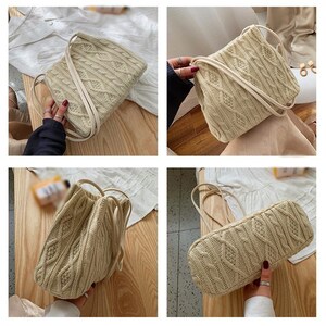 Retro Twist Hand-knitted Bag Crochet Pattern Tote Bag - Etsy