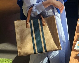 Kemys Striped Canvas Totes Carry On Bags for Women Kemys Striped Canvas Totes Carry On Bags for Women