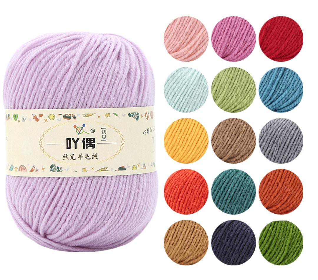 100 Wool Yarn 50 Grams Soft Wool Yarn 4 Ply Hand Knitting Etsy