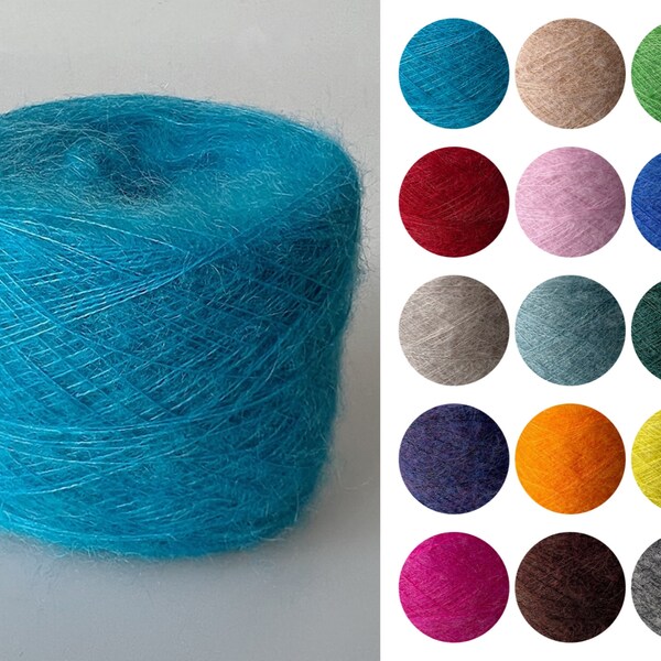 50 Grams Mohair Yarn, Soft Kid Mohair Yarn, Premium Crochet Mohair Yarn, Mohair Yarn for Crafting and Knitting, Soft Baby Yarn, Crochet Yarn