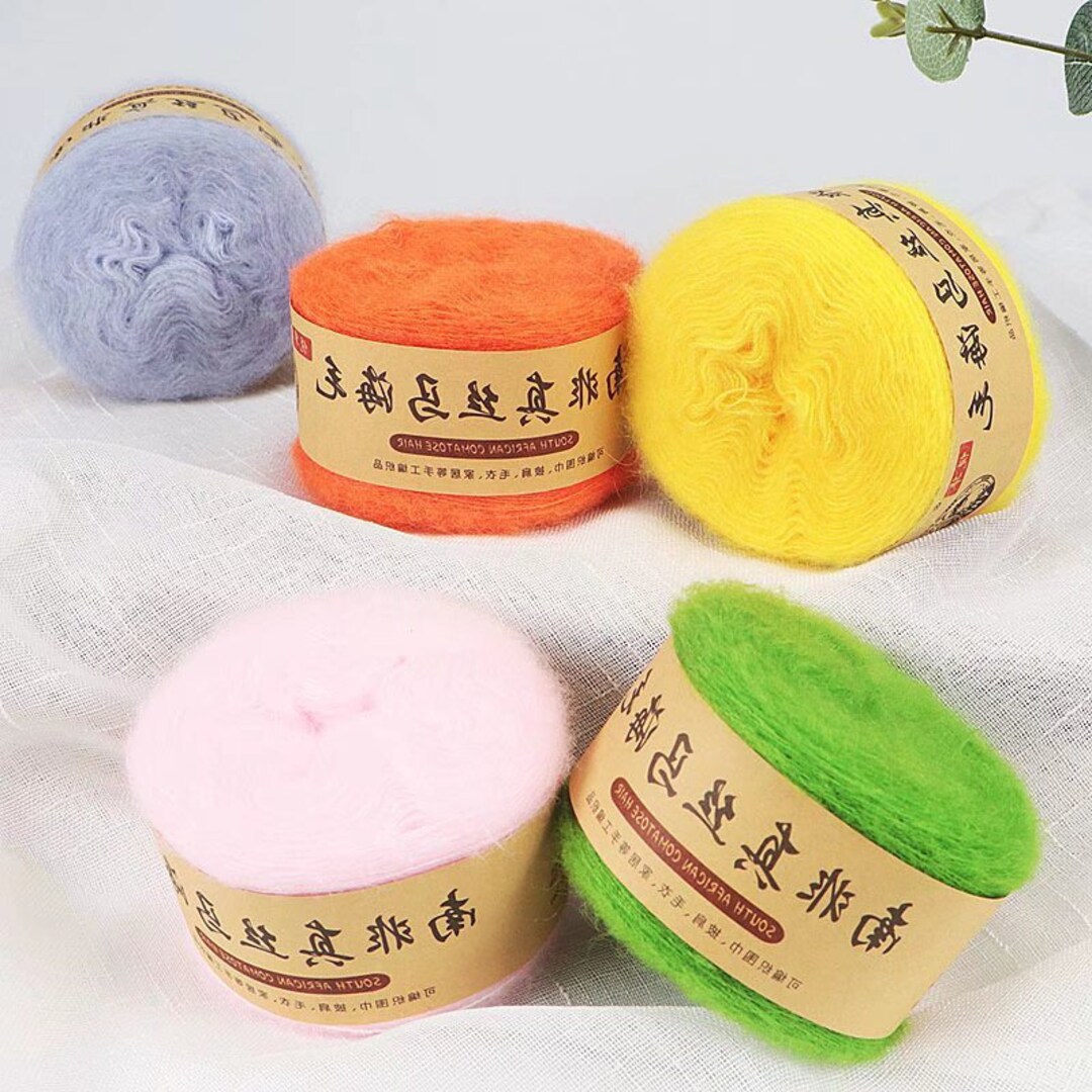 Soft Mohair Yarn, 50 Grams Kid Mohair Yarn, 480m Crochet Wool Yarn