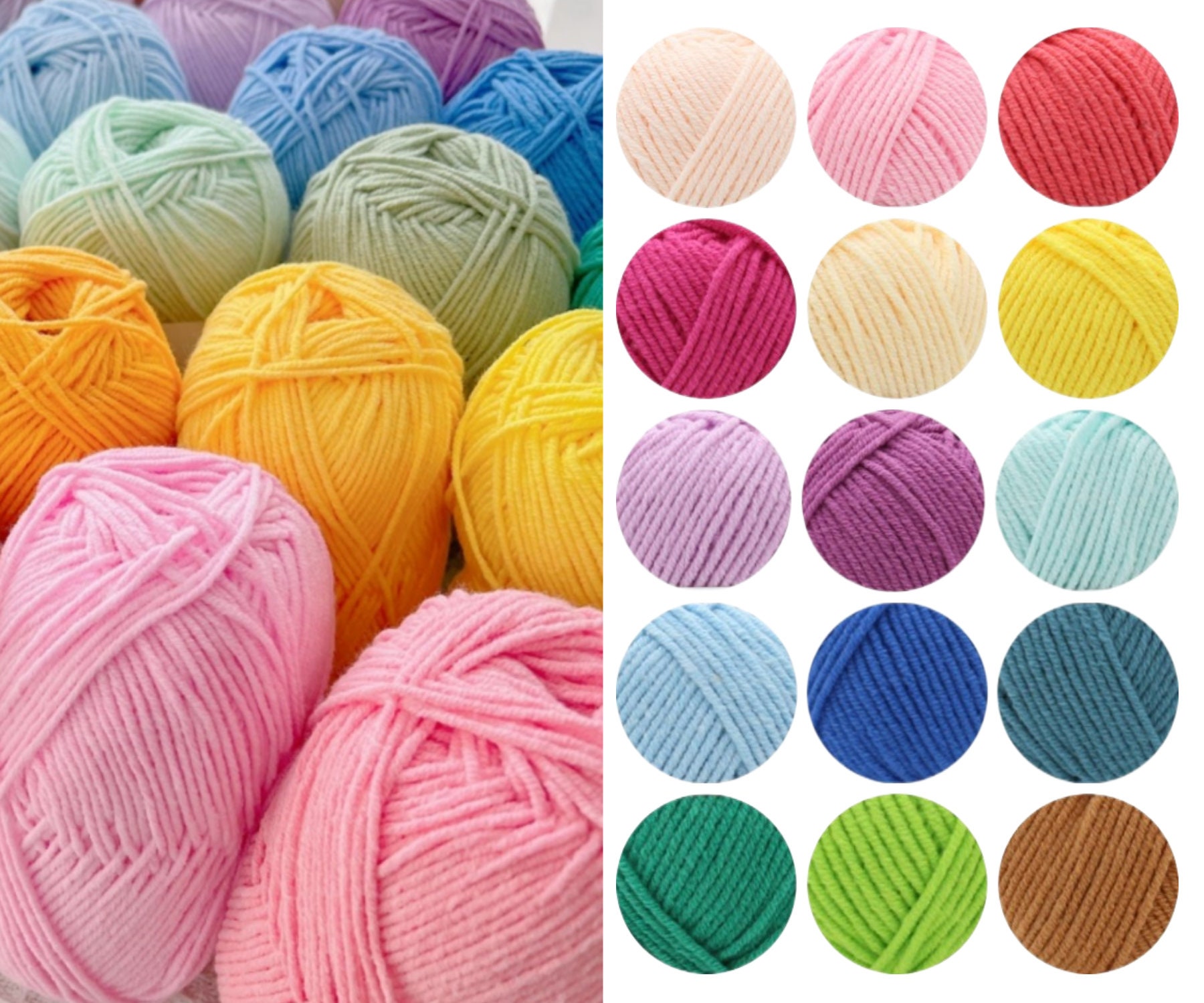 5pcs 50g/ball 4 ply Milk Cotton Yarn – Annie Potter's Yarn Basket