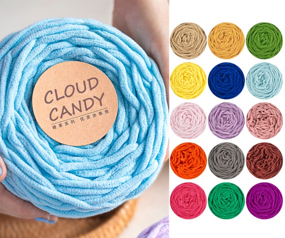 160 Grams Velvet Yarn, 6mm Soft Chenille Yarn, Velvet Knit Yarn, Chunky  Crochet Yarn, Chunky Yarn for Crafting & Amigurumi, Crochet Material 