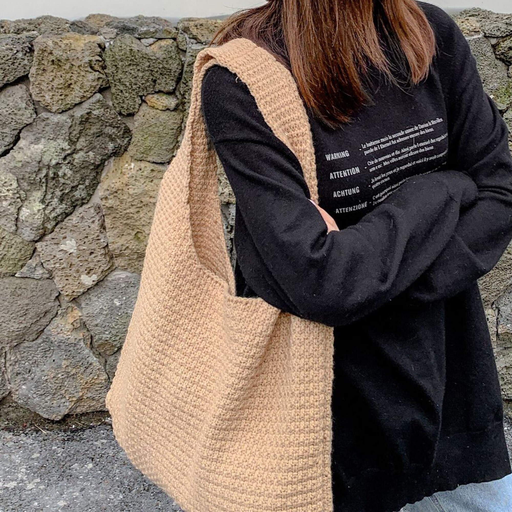 Retro Crochet Shoulder Bag Hand-woven Bag Women's Bag | Etsy