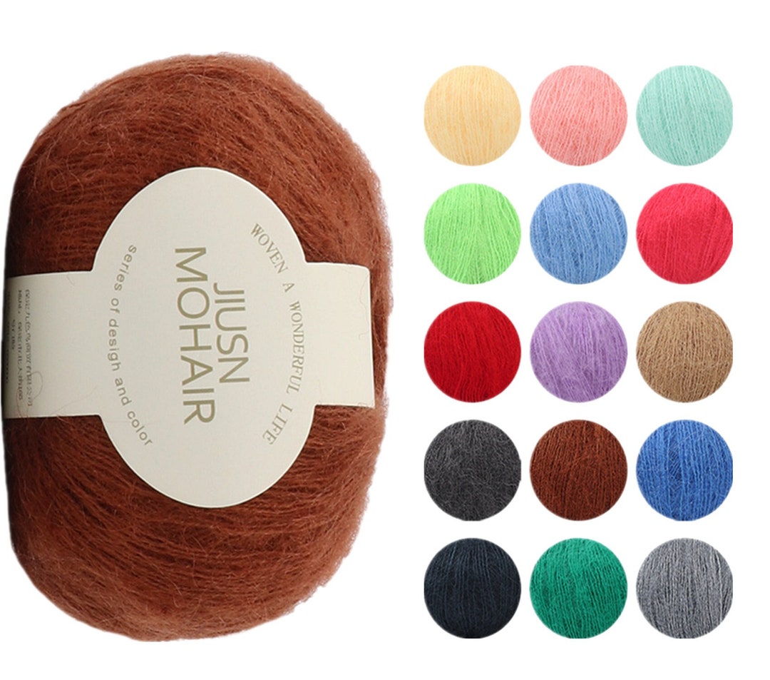 Soft Mohair Yarn, 25 Grams Crochet Mohair Yarn, Kid Mohair Yarn