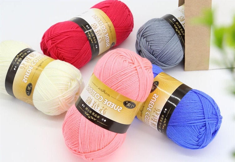 8 Ply Soft Milk Cotton Yarn for Punch Needling, Crochet, Amigurumi, and  Crafting 95 Grams 3.3 Oz, Crafting and Crochet Valentine Yarn 