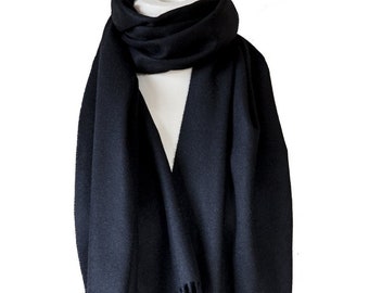Rare Luxury man Scarf, 100% Pure Guanaco fiber from Patagonia, woven in Italy