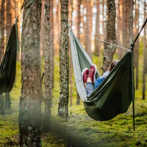 Best Hammock WITH STRAPS, Ultra-light, Premuim Quality, Hammock for Camping, Backpacking, Hiking, Ultralite, Outdoors
