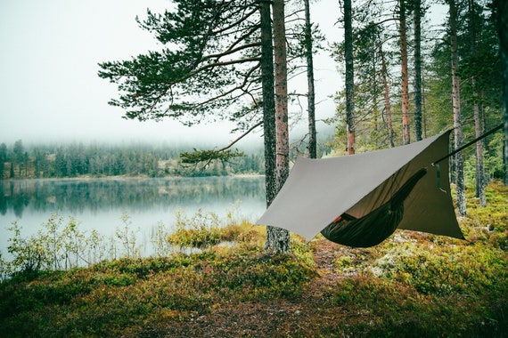 Lona de lluvia para hamaca, camping, cubierta impermeable para la lluvia,  mosca de la lluvia, lona de lluvia, hamaca de calidad premium -  España